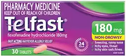 Discount Drug Stores Telfast 180mg 30 Tablets offer