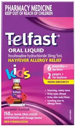 Discount Drug Stores Telfast Kids Oral Liquid offer