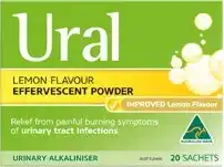 Discount Drug Stores Ural Effervescent Powder Lemon Flavour 28 Sachets offer