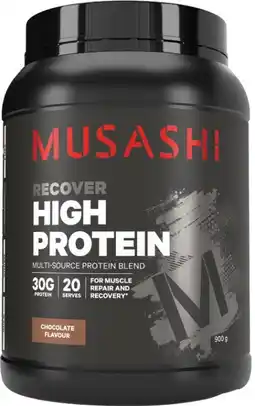 Discount Drug Stores Musashi High Protein Chocolate Flavour offer