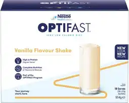 Discount Drug Stores Optifast VLCD Shake Vanilla Flavour Sachets offer