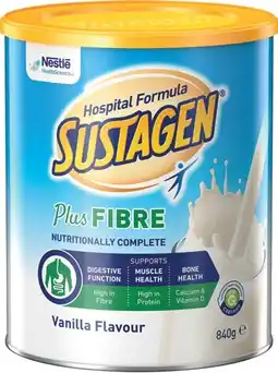 Discount Drug Stores Sustagen Hospital Formula Plus Fibre Vanilla Flavour offer