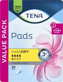 Discount Drug Stores Tena Pads InstaDRY Standard Length offer