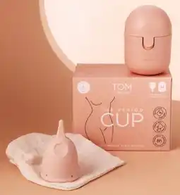 Discount Drug Stores Tom Organic The Period Cup Size 1 + Convenient Microwavable Steriliser Case offer