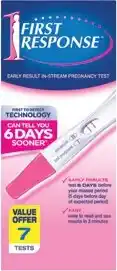 Discount Drug Stores First Response Instream Pregnancy Test 7 Tests offer