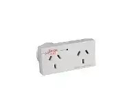 Officeworks HPM Double Adaptor with Surge Protection offer
