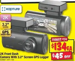 JB Hi-Fi 2K Front Dash Camera With 3.2" Screen GPS Logger offer