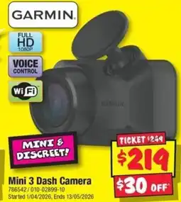 JB Hi-Fi Mini 3 Dash Camera offer