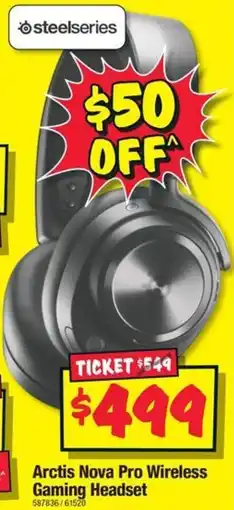 JB Hi-Fi Arctis Nova Pro Wireless Gaming Headset offer