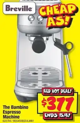 JB Hi-Fi The Bambino Espresso Machine offer