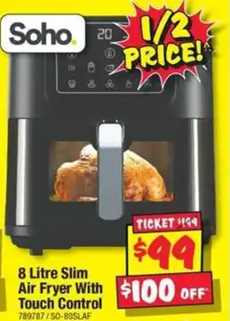 JB Hi-Fi 8 Litre Slim Air Fryer With offer