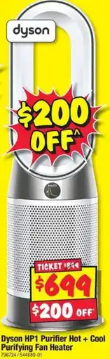 JB Hi-Fi Dyson HP1 Purifier Hot + Cool Purifying Fan Heater offer