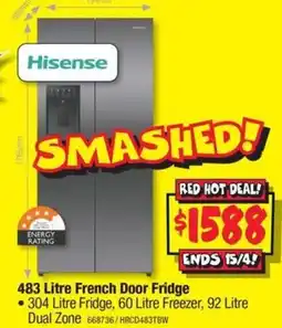 JB Hi-Fi 483 Litre French Door Fridge offer