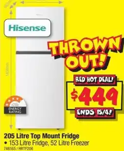JB Hi-Fi 205 Litre Top Mount Fridge offer