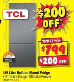 JB Hi-Fi 416 Litre Bottom Mount Fridge offer
