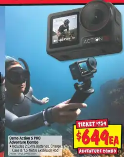 JB Hi-Fi Osmo Action 5 PRO Adventure Combo offer
