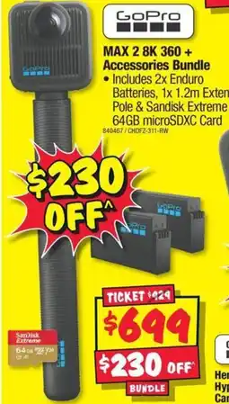 JB Hi-Fi MAX 2 8K 360+ Accessories Bundle offer