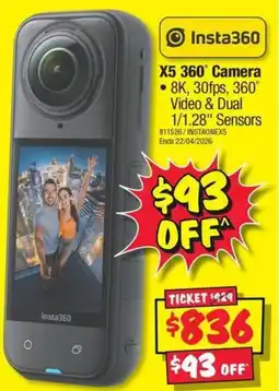 JB Hi-Fi X5 360° Camera offer