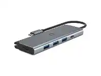 Officeworks Cygnett Unite TravelMate USB-C Hub Silver offer