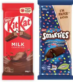 IGA Nestlé Chocolate Block 118‑180g Selected Varieties offer