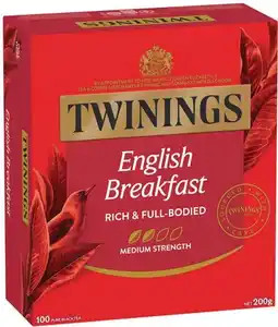 IGA Twinings Tea Bags 80‑100 Pack Selected Varieties offer