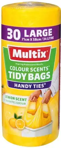 IGA Multix Colour Scents Handy Ties Tidy Bags Large Selected Varieties offer
