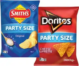 IGA Doritos, Smiths or Red Rock Deli Chips 290-380g Selected Varieties offer