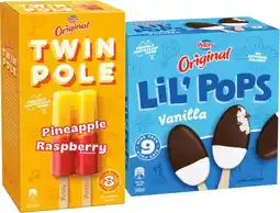 IGA Peters Original Twin Pole 8 Pack or LiL’ Pops 9 Pack Selected Varieties offer