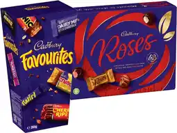 IGA Cadbury Favourites 264‑265g or Chocolate Roses 225g Selected Varieties offer