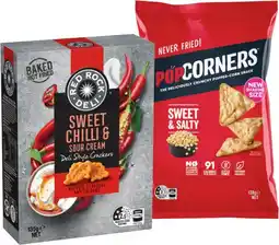 IGA Red Rock Deli Crackers 130-135g, Popcorners 130g or Tostitos 175g Selected Varieties offer