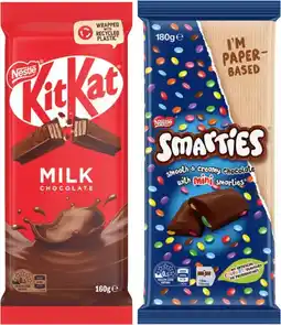 IGA Nestlé Chocolate Block 118‑180g Selected Varieties offer