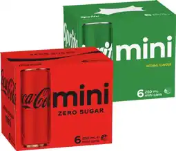 IGA Coca‑Cola, Sprite or Fanta Mini 6x250mL Selected Varieties offer