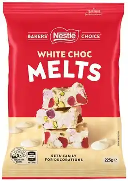 IGA Nestlé Bakers’ Choice Choc Melts 225g or Baking Chocolate Block 170g Selected Varieties offer