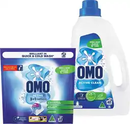 IGA OMO Laundry Liquid 2 Litre, Powder 2kg or Capsule 28 Pack Selected Varieties offer