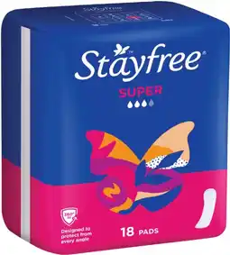 IGA Stayfree Adhesive Pads Selected Varieties offer