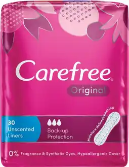 IGA Carefree Original Liners** Selected Varieties offer