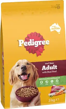 IGA Pedigree Dry Dog Food 2.5‑3kg Selected Varieties offer