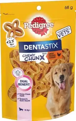 IGA Pedigree Dentastix Chewy Chunx Dog Treats Selected Varieties offer