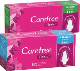 IGA Carefree Flexia Super or Regular Tampons 16 Pack offer
