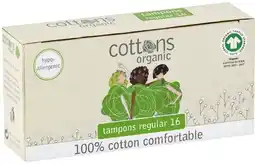 IGA Cottons Organic Tampons Selected Varieties offer