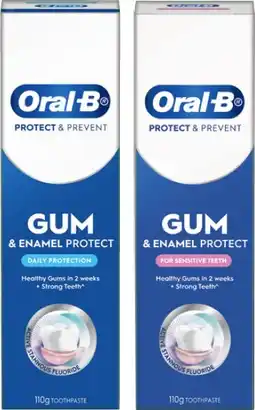 IGA Oral‑B Gum & Enamel Protect Toothpaste Selected Varieties offer