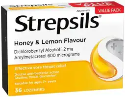 IGA Strepsils Sore Throat Relief Lozenges* Selected Varieties offer