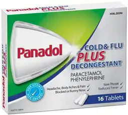 IGA Panadol Cold & Flu Plus Decongestant Tablets offer