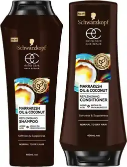 IGA Schwarzkopf Extra Care Hair Repair Shampoo or Conditioner 400mL Selected Varieties offer