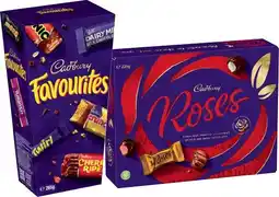 IGA Cadbury Chocolate Roses 225g or Favourites 264-265g Selected Varieties offer