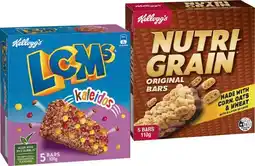 IGA Kellogg’s LCMs or Nutri Grain Bars 5 Pack Selected Varieties offer