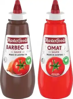 IGA MasterFoods Barbecue or Tomato Squeezy Sauce 475‑500mL Selected Varieties offer