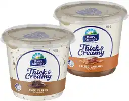 IGA Dairy Farmers Thick & Creamy Yogurt 550‑600g Selected Varieties offer
