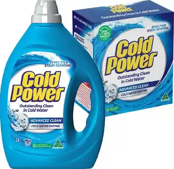 IGA Cold Power Laundry Powder 2kg or Liquid 2 Litre Selected Varieties offer