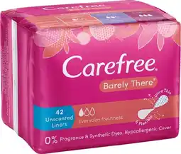 IGA Carefree Barely There Unscented Liners offer